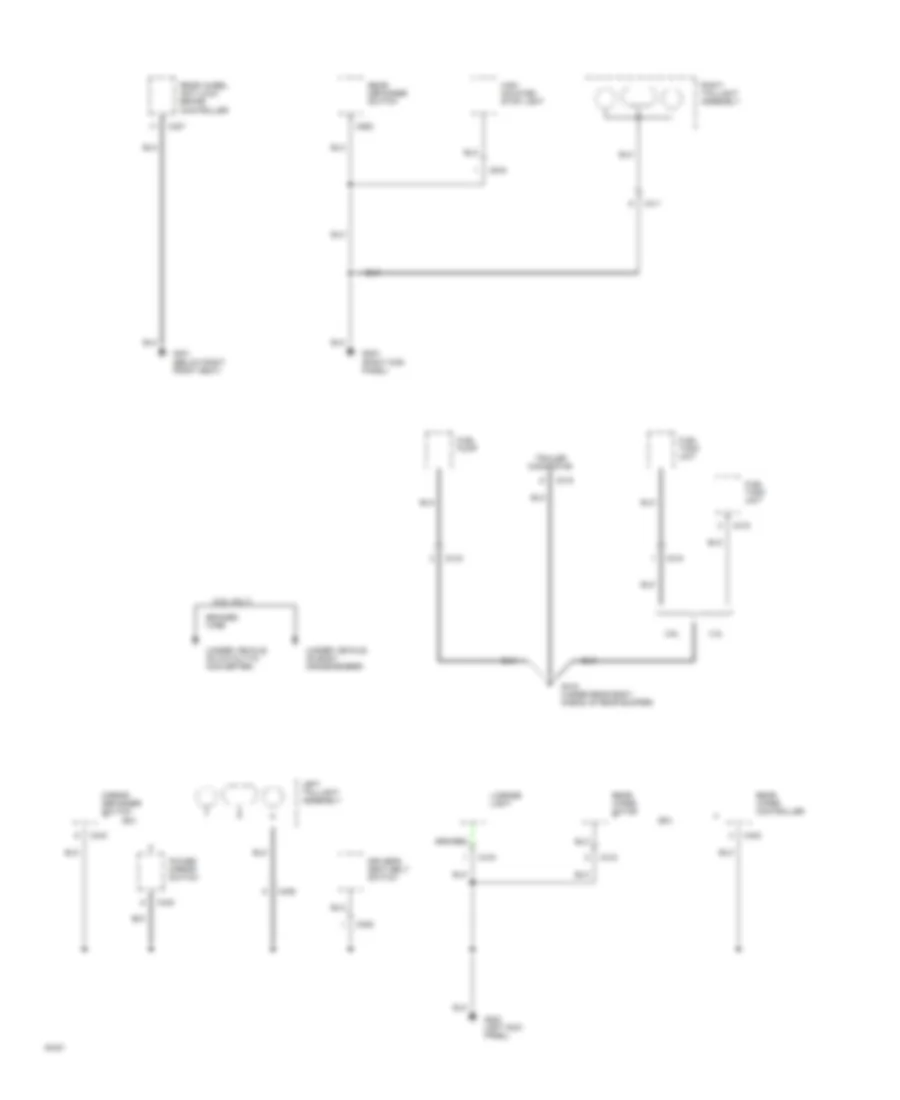 Ground Distribution Wiring Diagram 4 of 4 for Honda Passport LX 1994