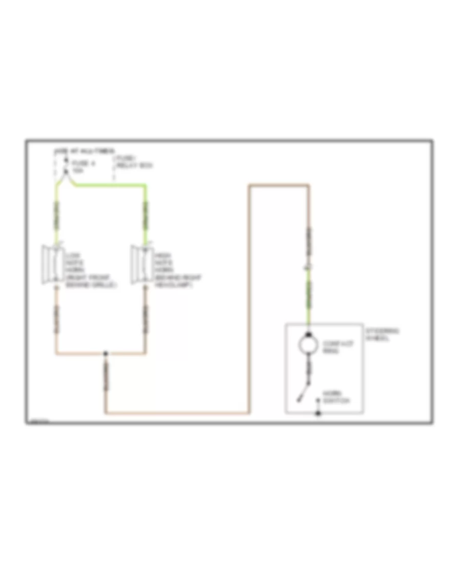 Horn Wiring Diagram for Honda Passport LX 1994