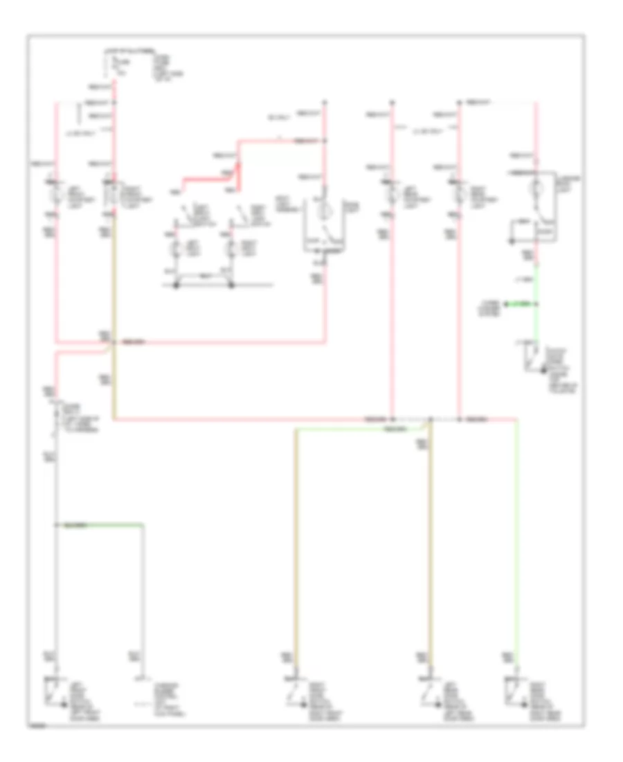 Interior Light Wiring Diagram 1 of 2 for Honda Passport LX 1994