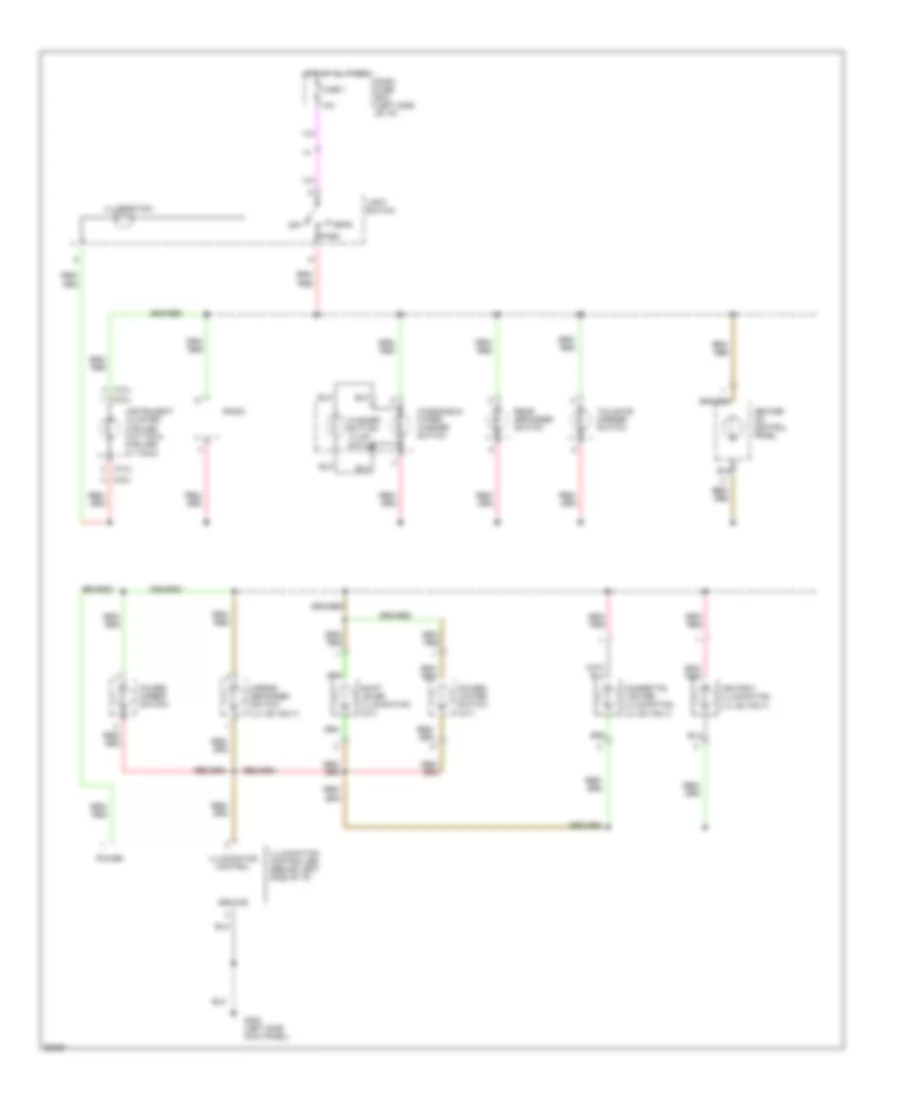 Interior Light Wiring Diagram 2 of 2 for Honda Passport LX 1994