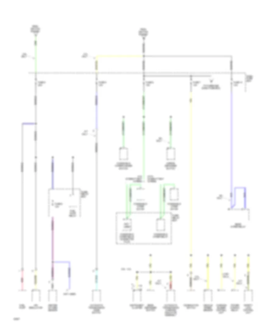 Power Distribution Wiring Diagram 4 of 5 for Honda Passport LX 1994