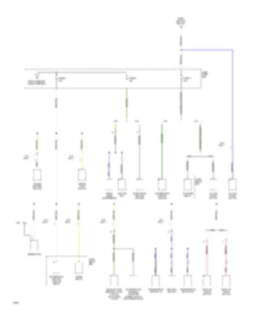 Power Distribution Wiring Diagram 5 of 5 for Honda Passport LX 1994