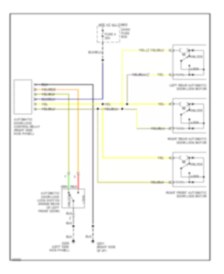 Power Door Lock Wiring Diagram for Honda Passport LX 1994