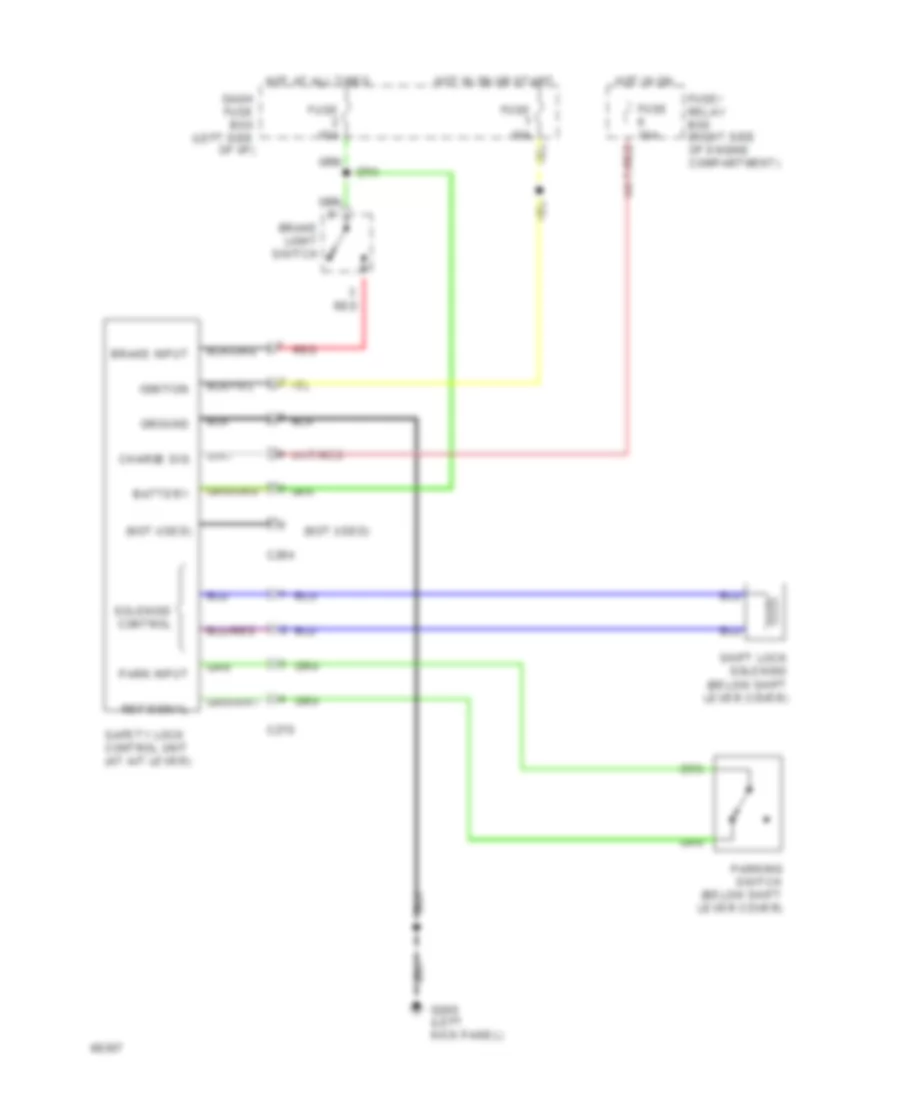 Shift Interlock Wiring Diagram for Honda Passport LX 1994