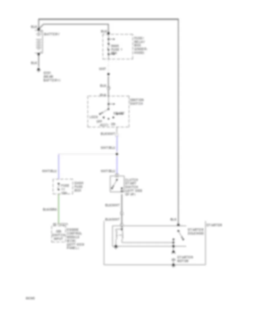 2 6L Starting Wiring Diagram M T for Honda Passport LX 1994