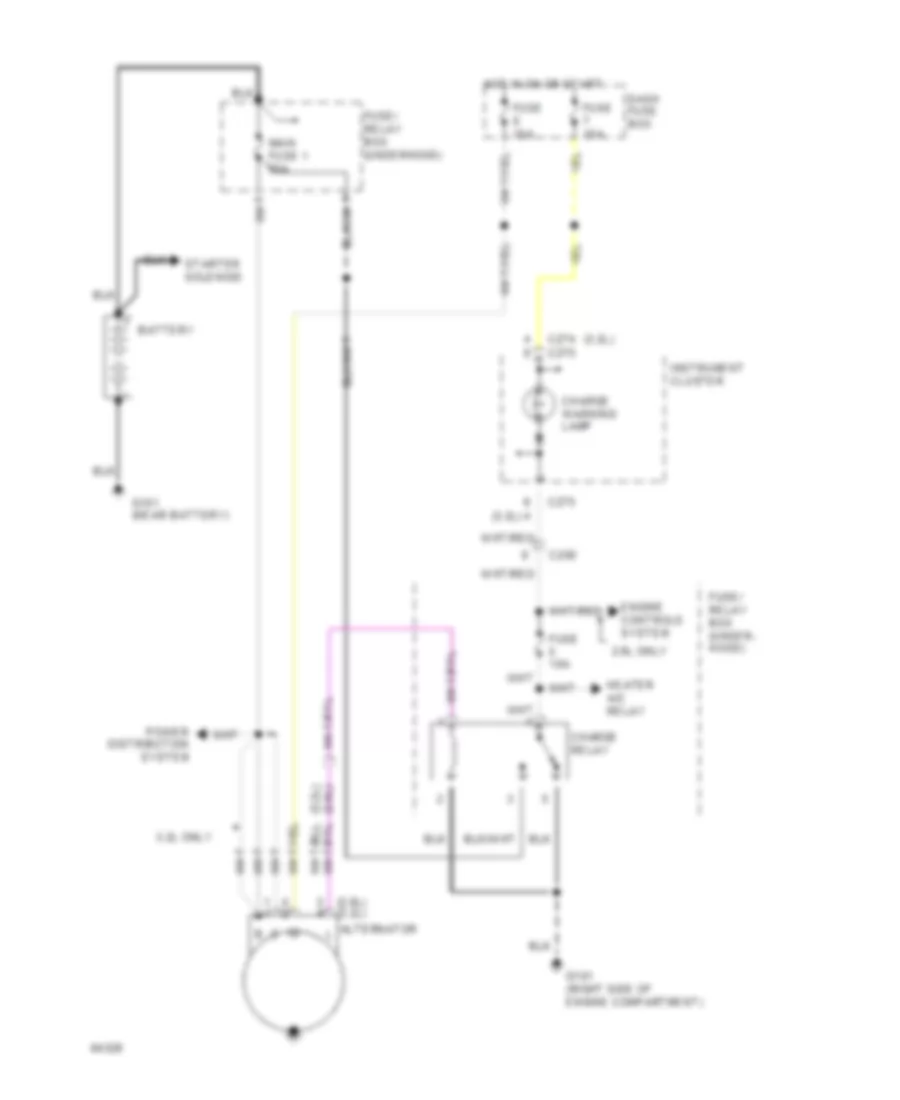 Charging Wiring Diagram for Honda Passport LX 1994