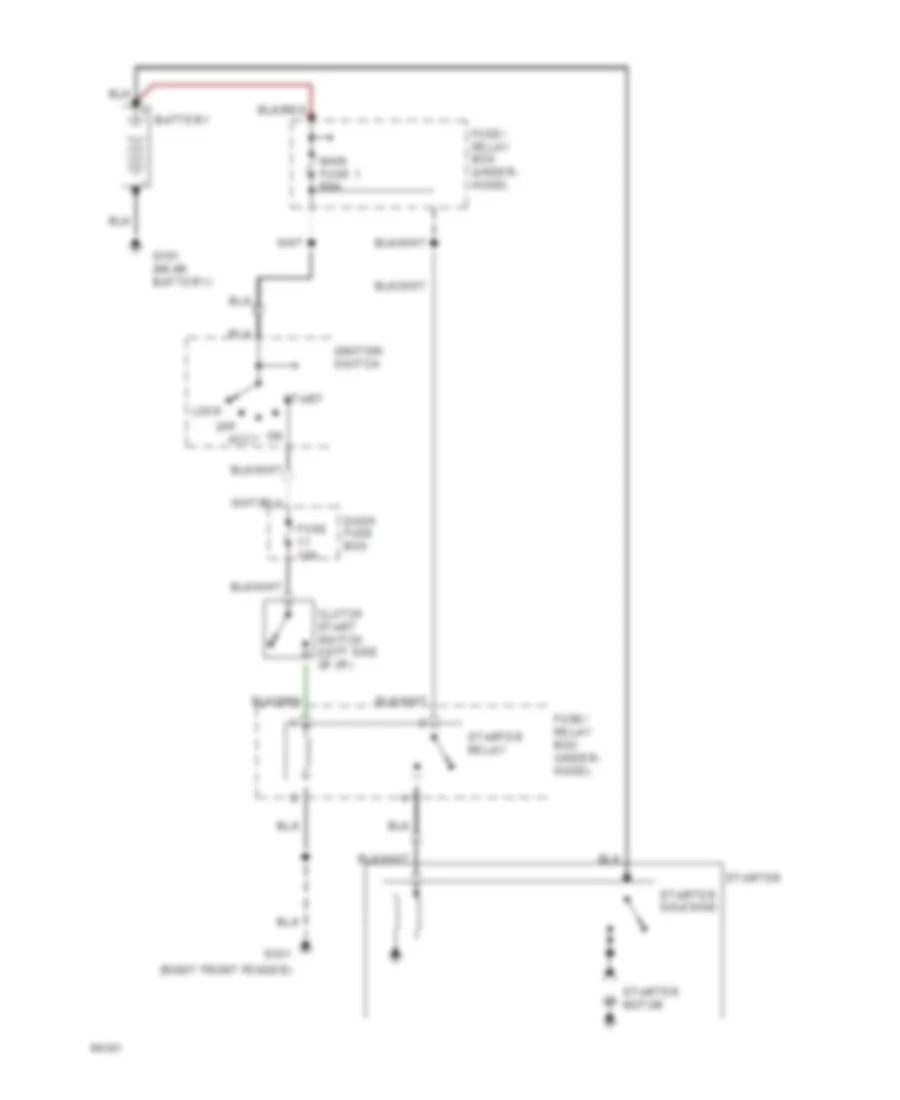 3 2L Starting Wiring Diagram M T for Honda Passport LX 1994