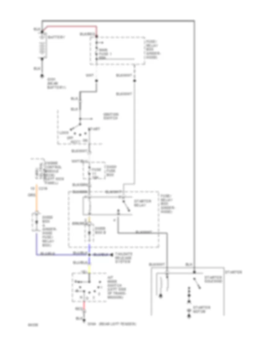 Starting Wiring Diagram A T for Honda Passport LX 1994