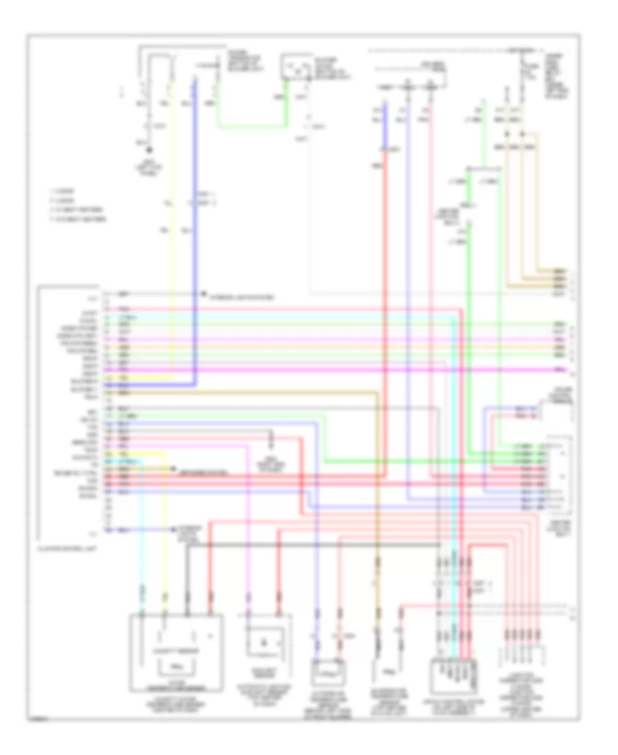 Automatic AC Wiring Diagram, Except Hybrid (1 of 2) for Honda Civic LX 2012
