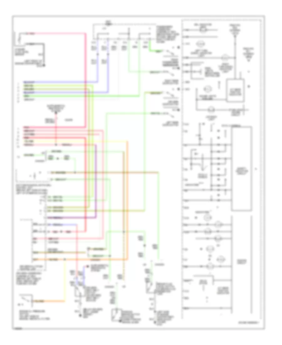 2 3L Instrument Cluster Wiring Diagram 2 of 2 for Honda Accord EX 2001