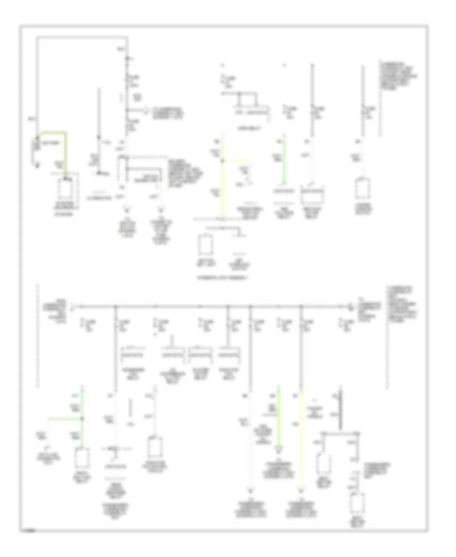 Power Distribution Wiring Diagram 1 of 6 for Honda Accord EX 2001