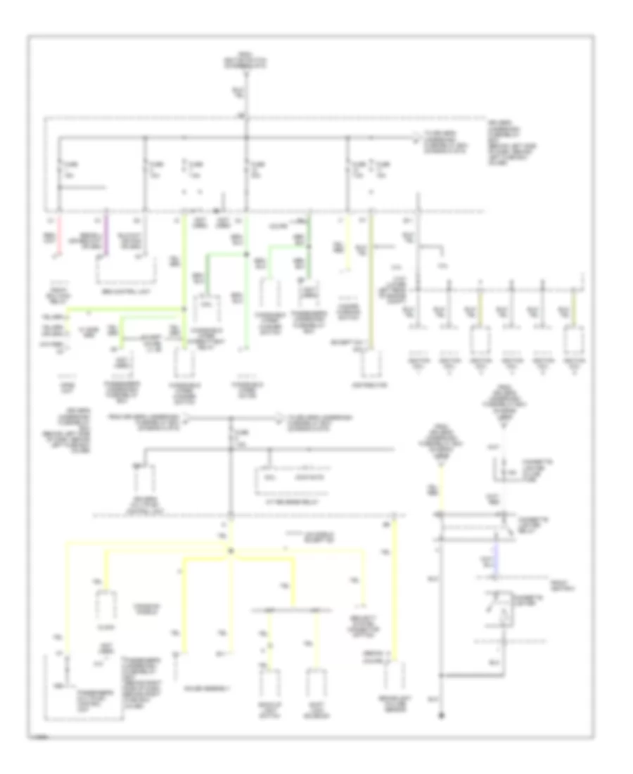 Power Distribution Wiring Diagram (5 of 6) for Honda Accord EX 2001