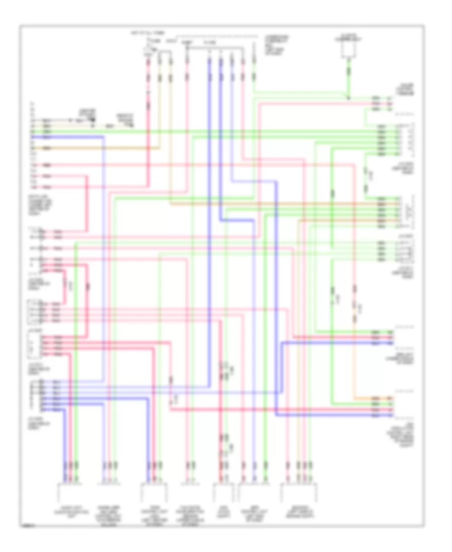 Computer Data Lines Wiring Diagram for Honda CR-Z 2013