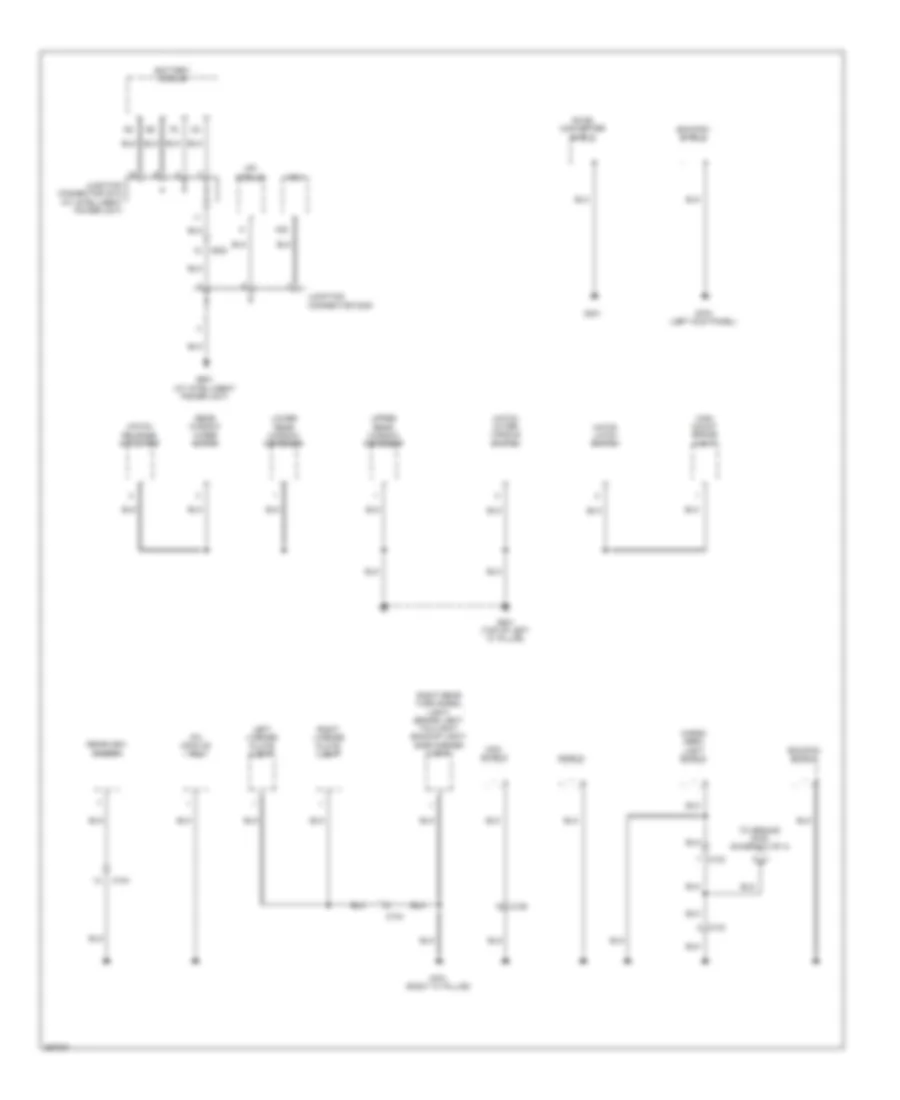 Ground Distribution Wiring Diagram (3 of 4) for Honda CR-Z 2013