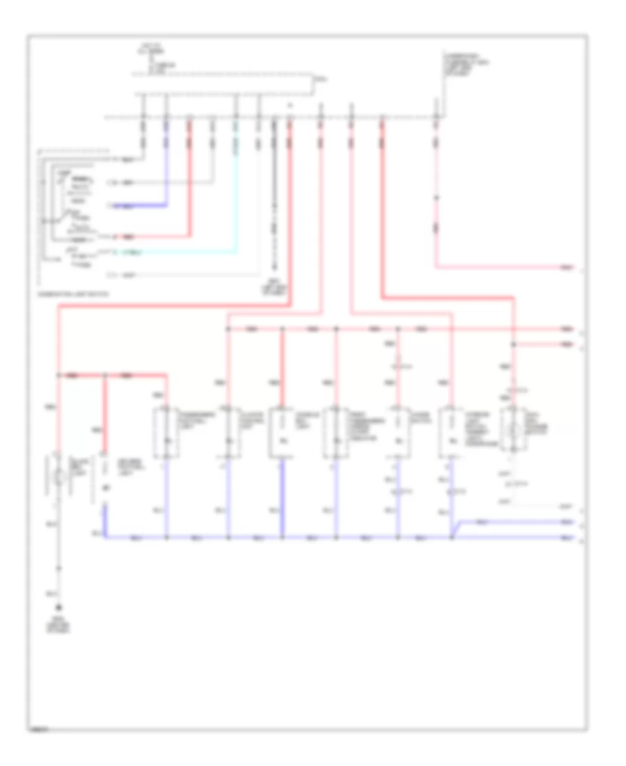 Instrument Illumination Wiring Diagram 1 of 2 for Honda CR Z 2013