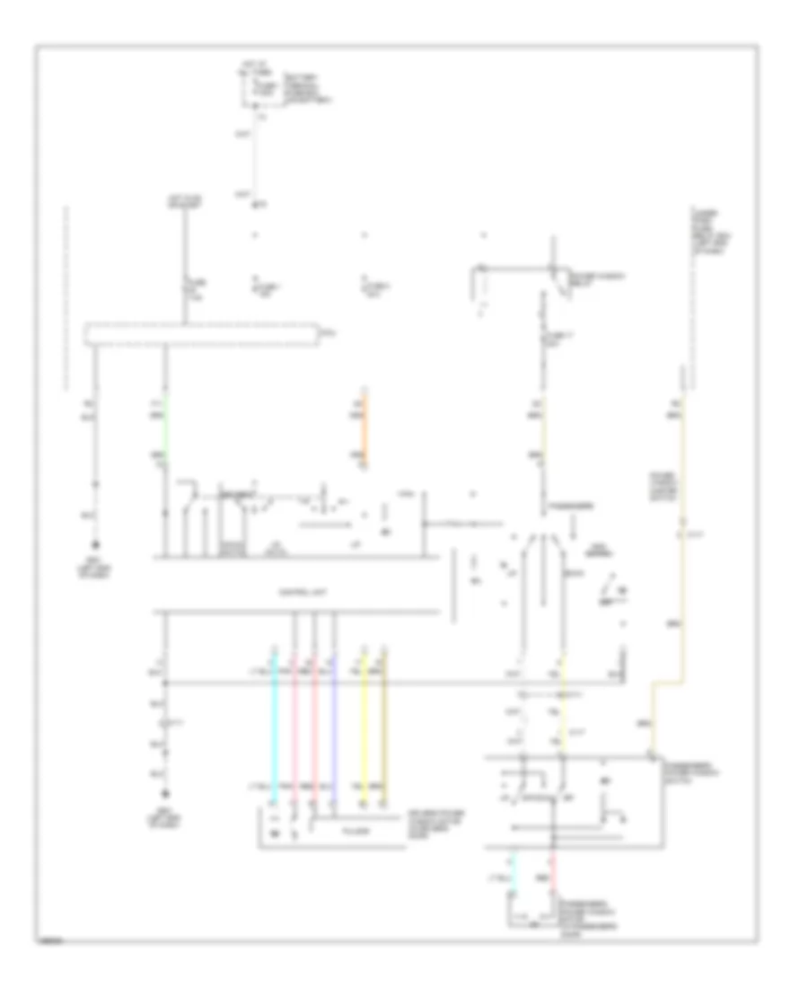 Power Windows Wiring Diagram for Honda CR-Z 2013