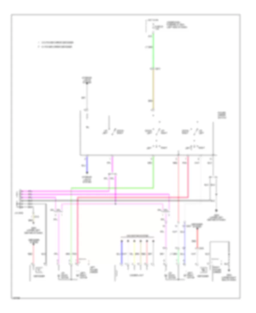 Power Mirrors Wiring Diagram Hybrid for Honda Civic Hybrid L 2014