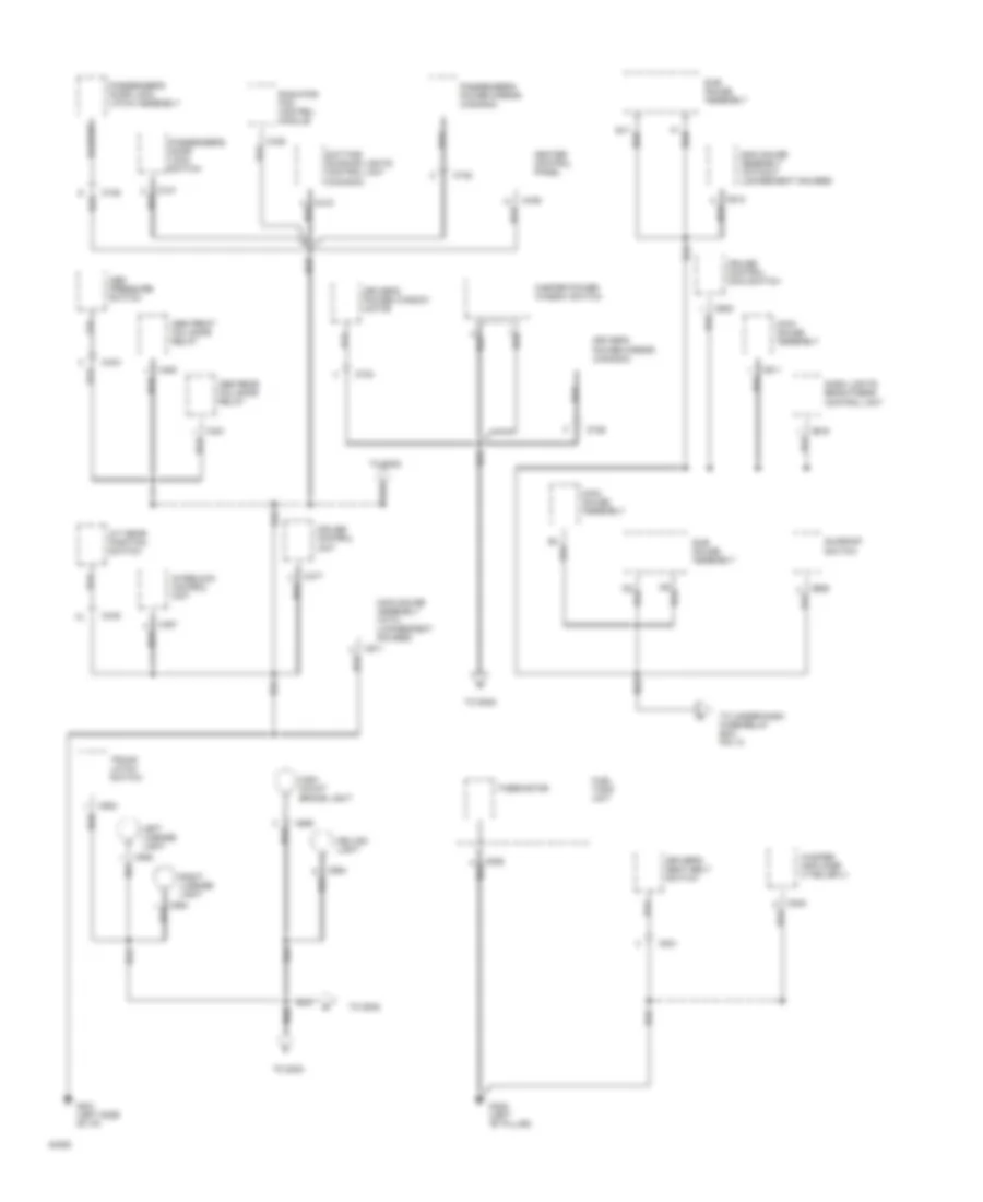 Ground Distribution Wiring Diagram 2 of 4 for Honda Prelude 4WS 1994