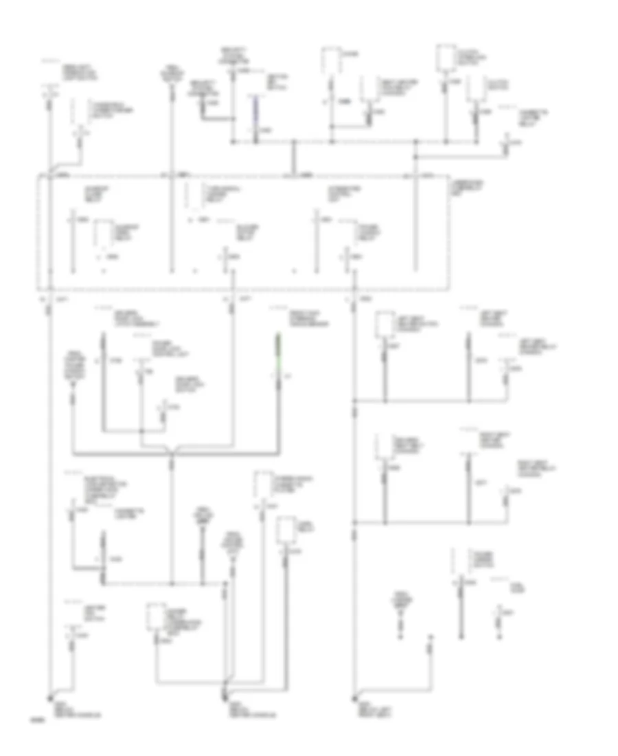 Ground Distribution Wiring Diagram 3 of 4 for Honda Prelude 4WS 1994