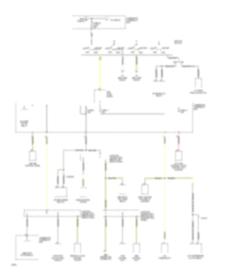 Power Distribution Wiring Diagram 2 of 5 for Honda Prelude 4WS 1994