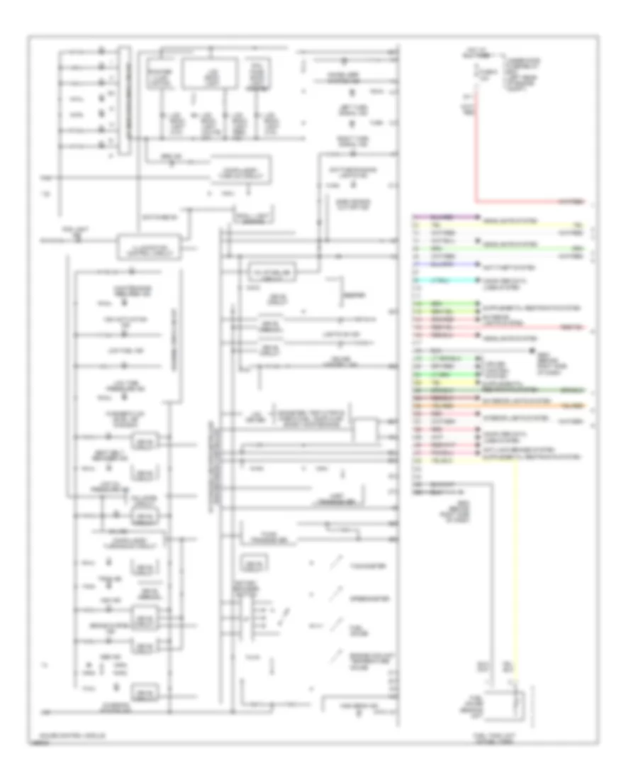 Instrument Cluster Wiring Diagram 1 of 2 for Honda Element EX 2007