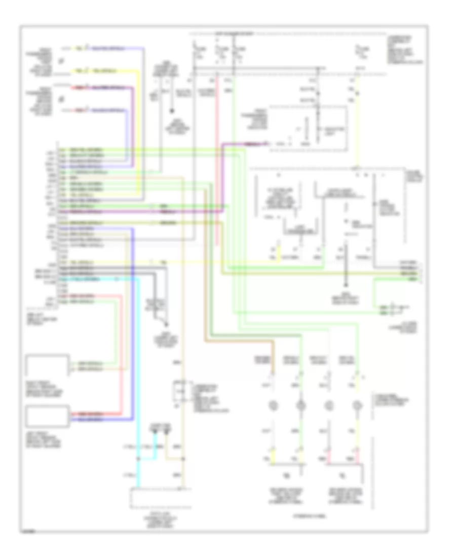 Supplemental Restraints Wiring Diagram 1 of 3 for Honda Element EX 2007
