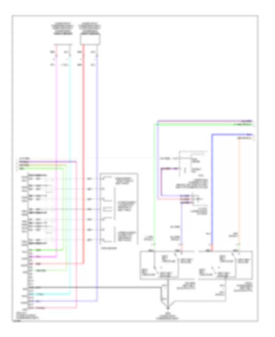 Supplemental Restraints Wiring Diagram (2 of 3) for Honda Element EX 2007