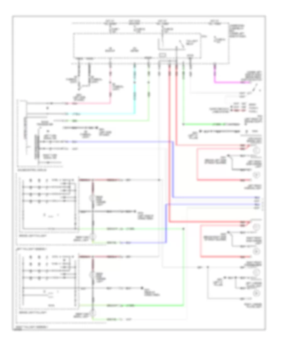 Exterior Lamps Wiring Diagram 1 of 2 for Honda Insight LX 2010
