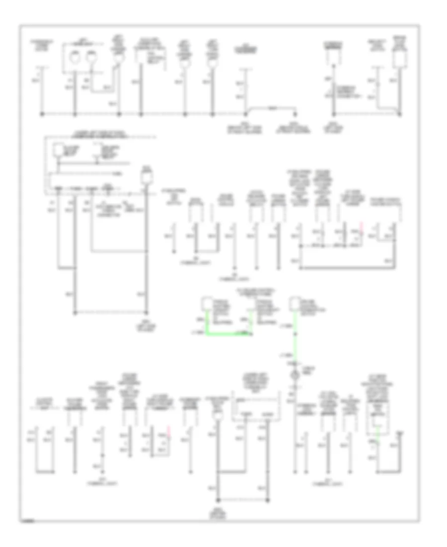 Ground Distribution Wiring Diagram (2 of 4) for Honda Insight LX 2010