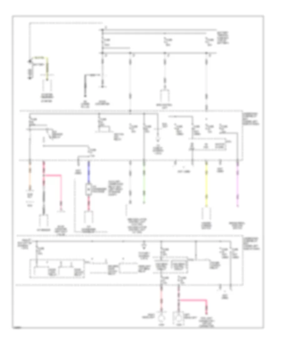 Power Distribution Wiring Diagram 1 of 5 for Honda Insight LX 2010