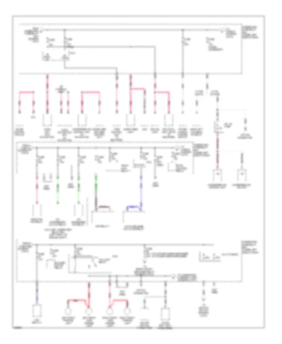 Power Distribution Wiring Diagram 2 of 5 for Honda Insight LX 2010