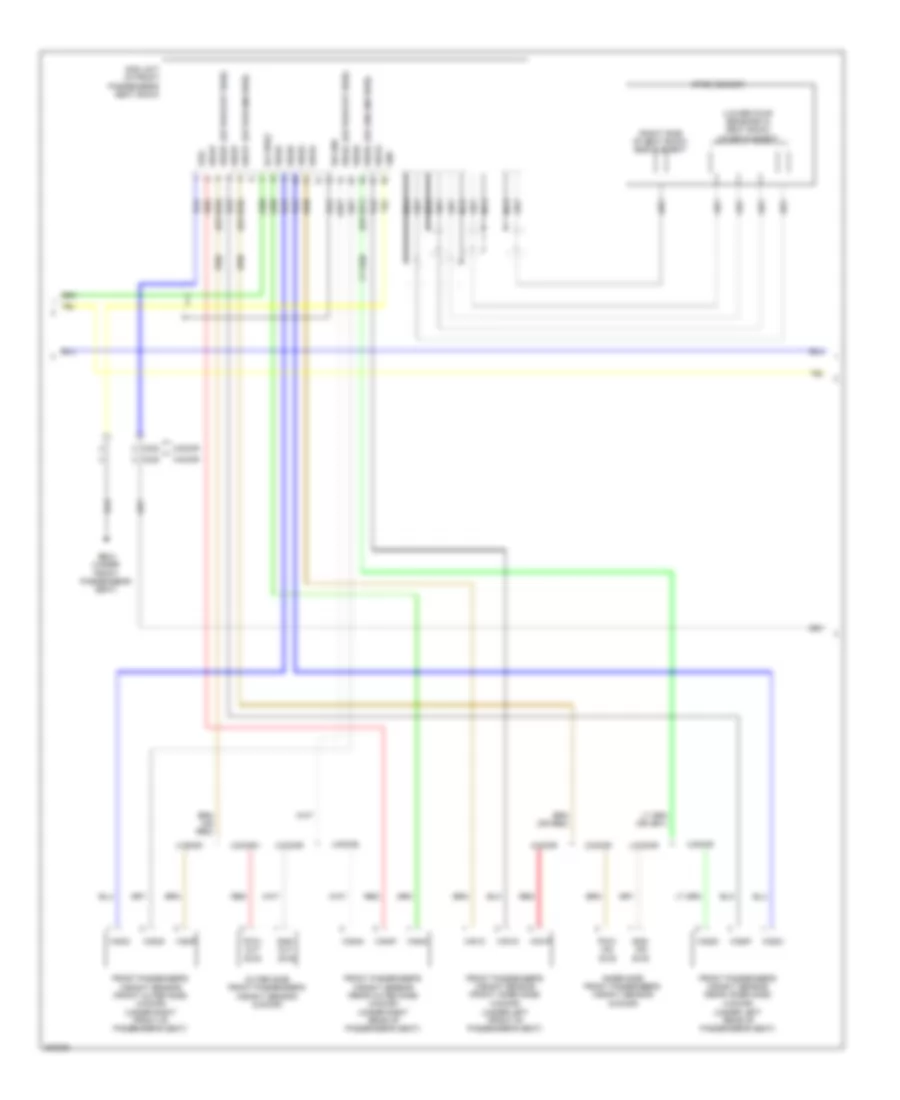 Supplemental Restraints Wiring Diagram, Except Hybrid (2 of 4) for Honda Civic Natural Gas 2012