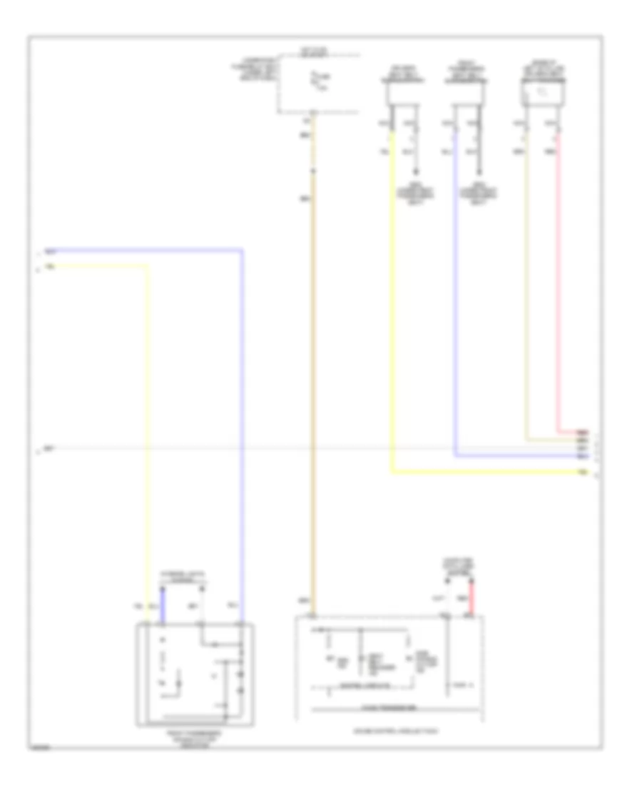 Supplemental Restraints Wiring Diagram, Except Hybrid (3 of 4) for Honda Civic Natural Gas 2012