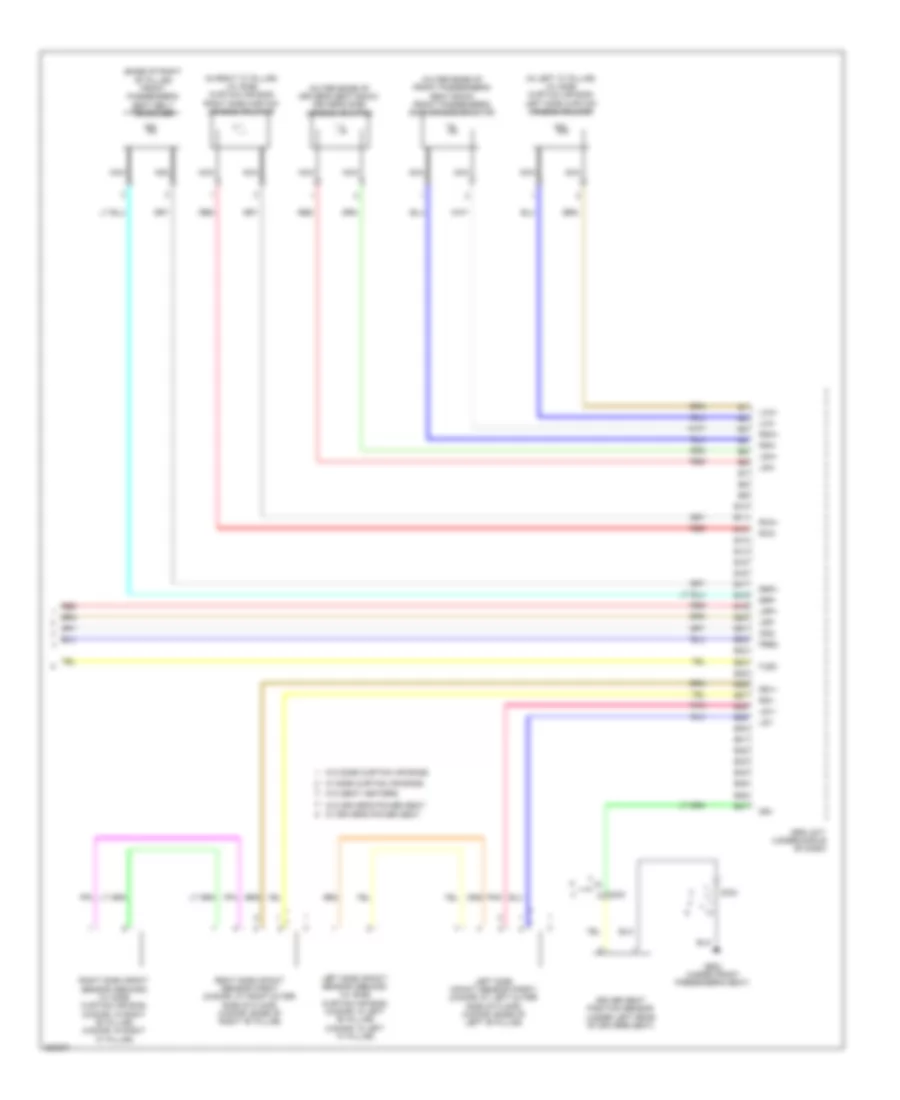 Supplemental Restraints Wiring Diagram Except Hybrid 4 of 4 for Honda Civic Natural Gas 2012