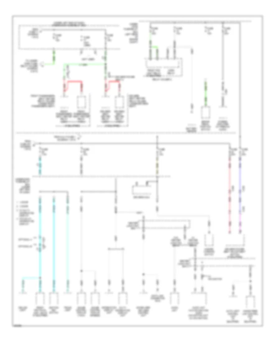Power Distribution Wiring Diagram, Except Hybrid (2 of 5) for Honda Civic Natural Gas 2012