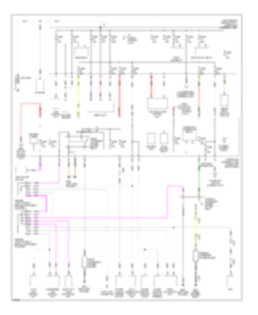 Power Distribution Wiring Diagram, Hybrid (1 of 4) for Honda Civic Natural Gas 2012