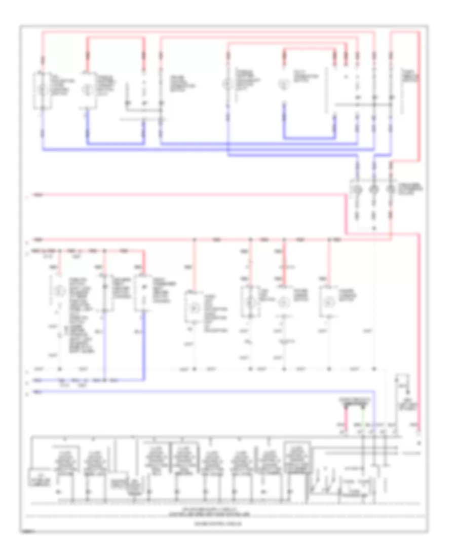 Instrument Illumination Wiring Diagram (2 of 2) for Honda CR-Z EX 2013