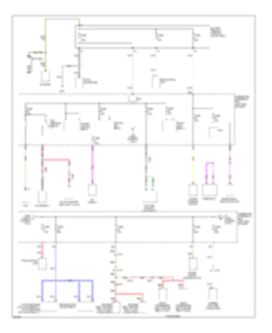 Power Distribution Wiring Diagram 1 of 4 for Honda CR Z EX 2013