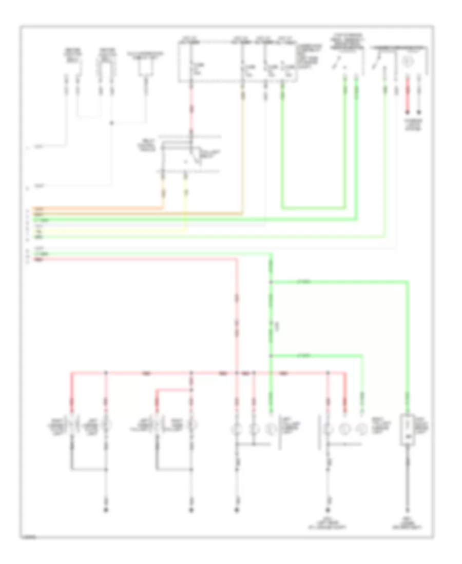 Exterior Lamps Wiring Diagram Hybrid 2 of 2 for Honda Civic LX 2014
