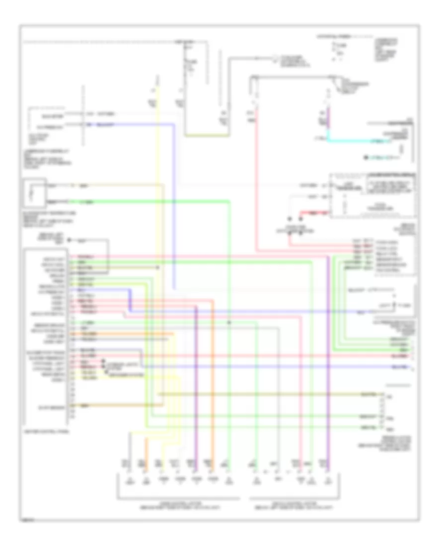 Manual A C Wiring Diagram 1 of 2 for Honda Element LX 2007