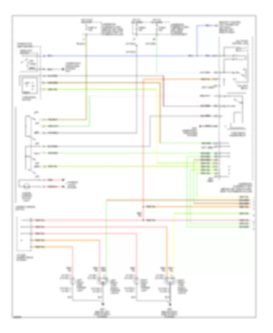 Exterior Lamps Wiring Diagram 1 of 2 for Honda Element LX 2007