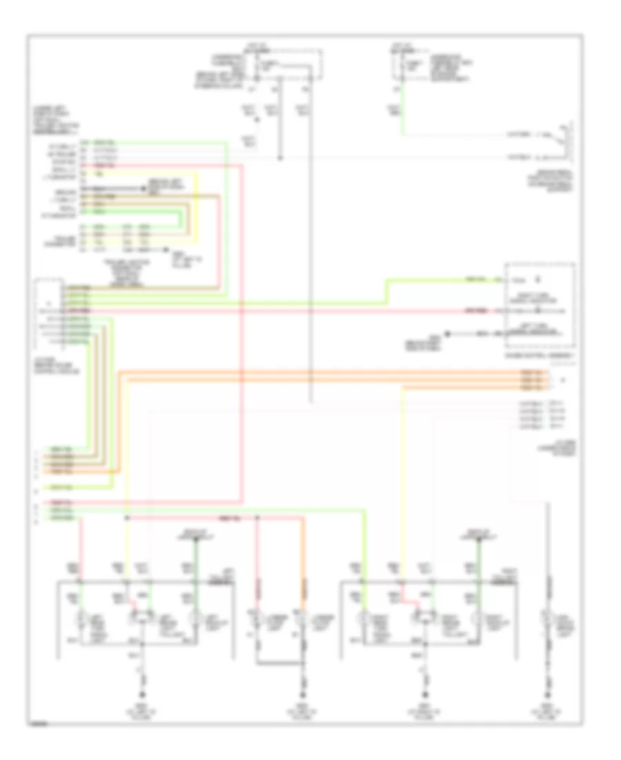 Exterior Lamps Wiring Diagram 2 of 2 for Honda Element LX 2007