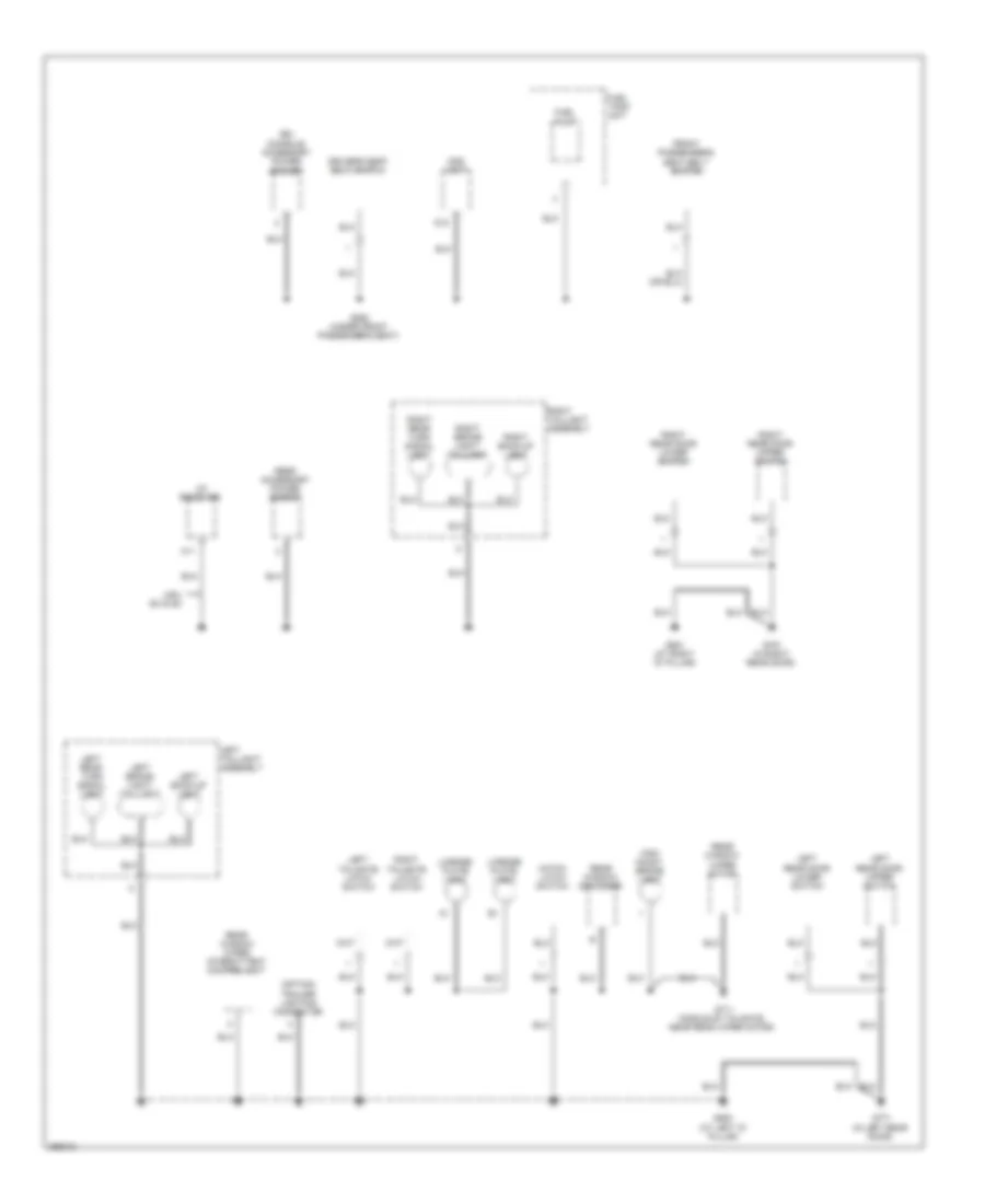 Ground Distribution Wiring Diagram 4 of 4 for Honda Element LX 2007