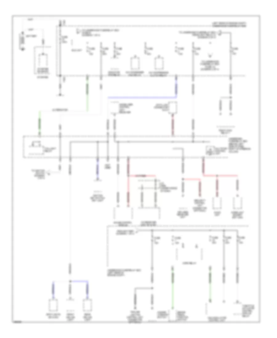 Power Distribution Wiring Diagram 1 of 4 for Honda Element LX 2007