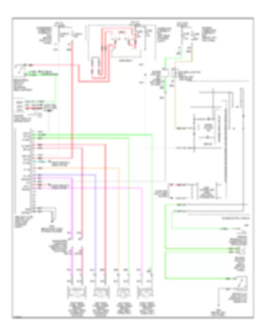 Anti lock Brakes Wiring Diagram without VSA for Honda Accord EX 2009