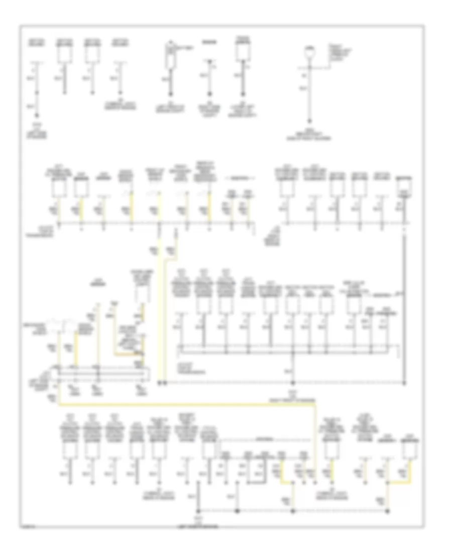 Ground Distribution Wiring Diagram 1 of 5 for Honda Accord EX 2009