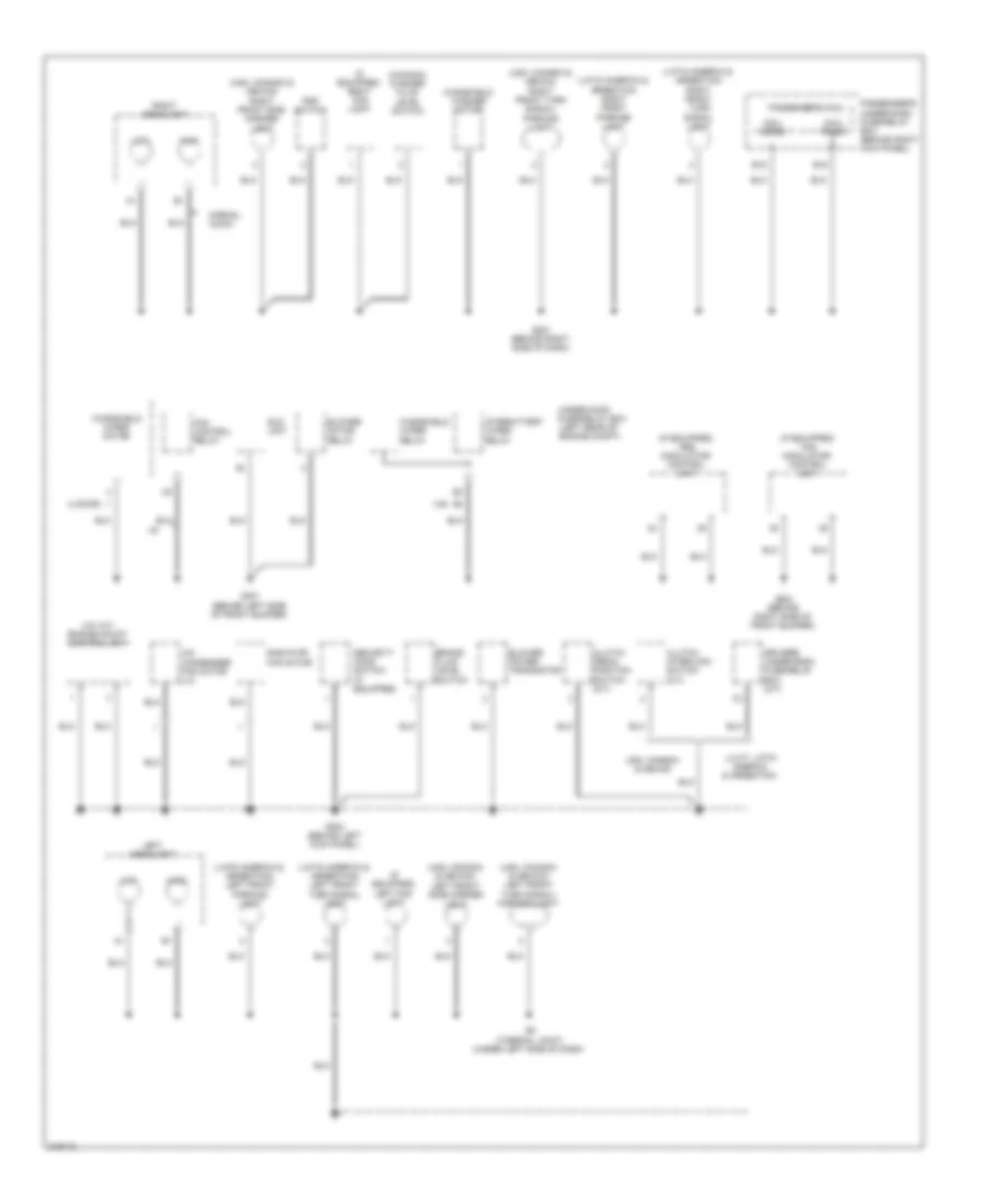Ground Distribution Wiring Diagram (2 of 5) for Honda Accord EX 2009