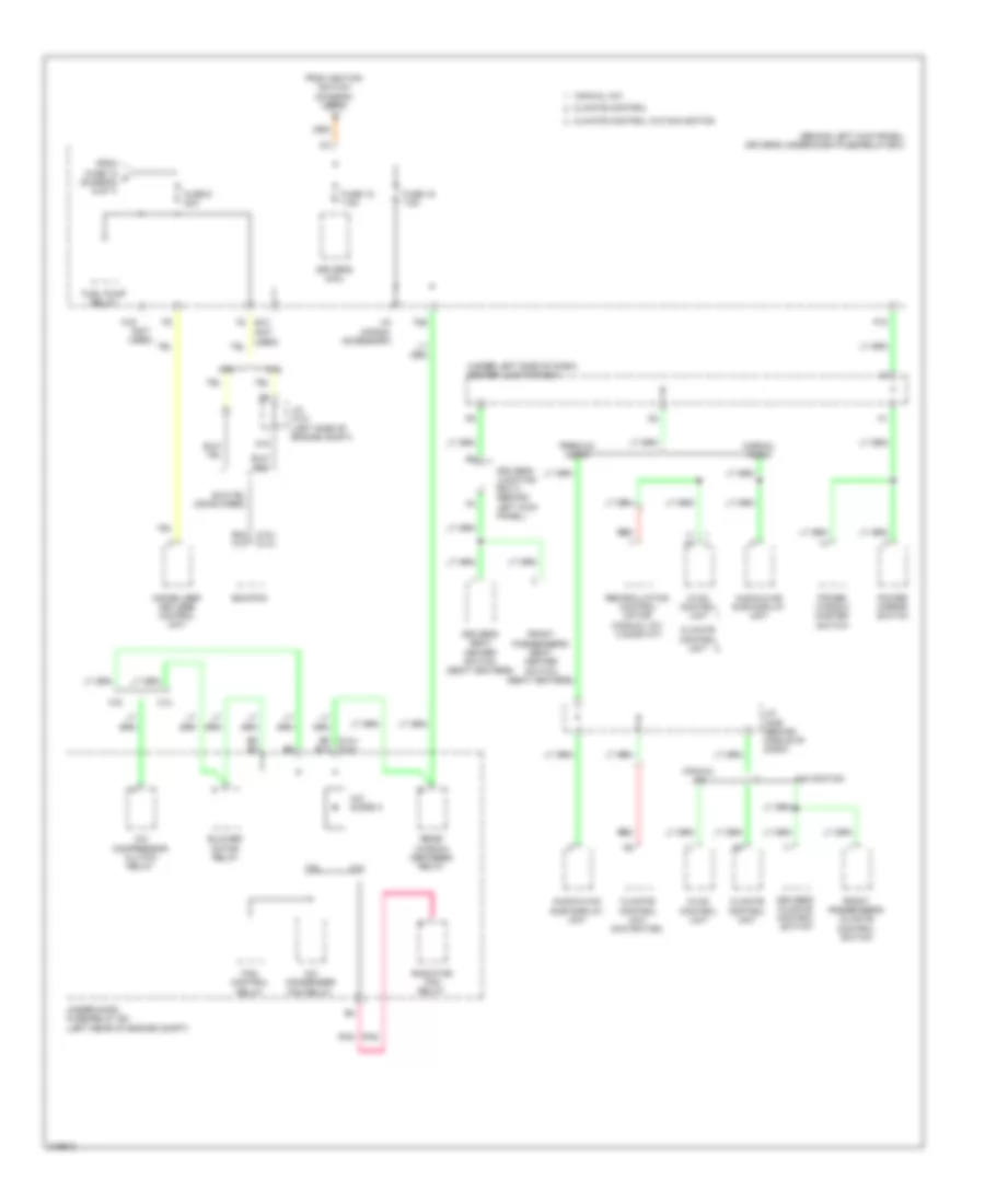 Power Distribution Wiring Diagram 7 of 7 for Honda Accord EX 2009