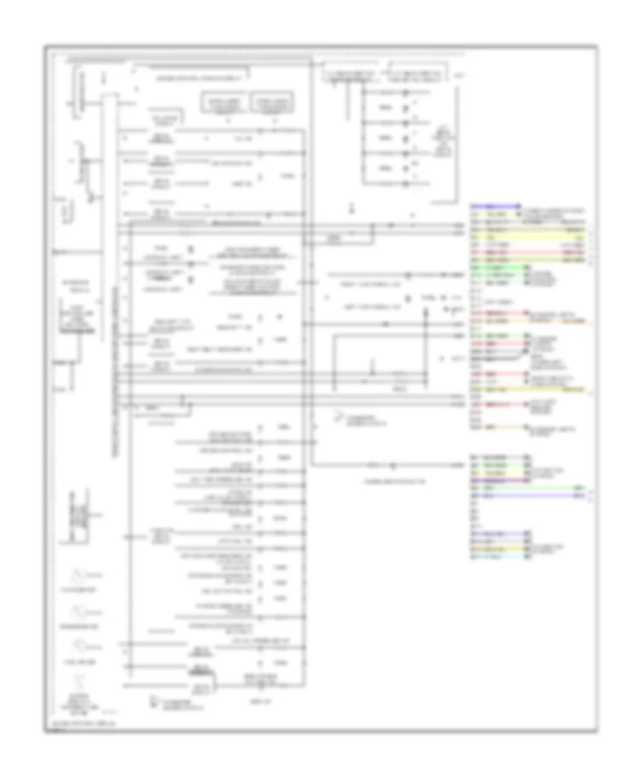 Instrument Cluster Wiring Diagram 1 of 3 for Honda Odyssey EX 2010
