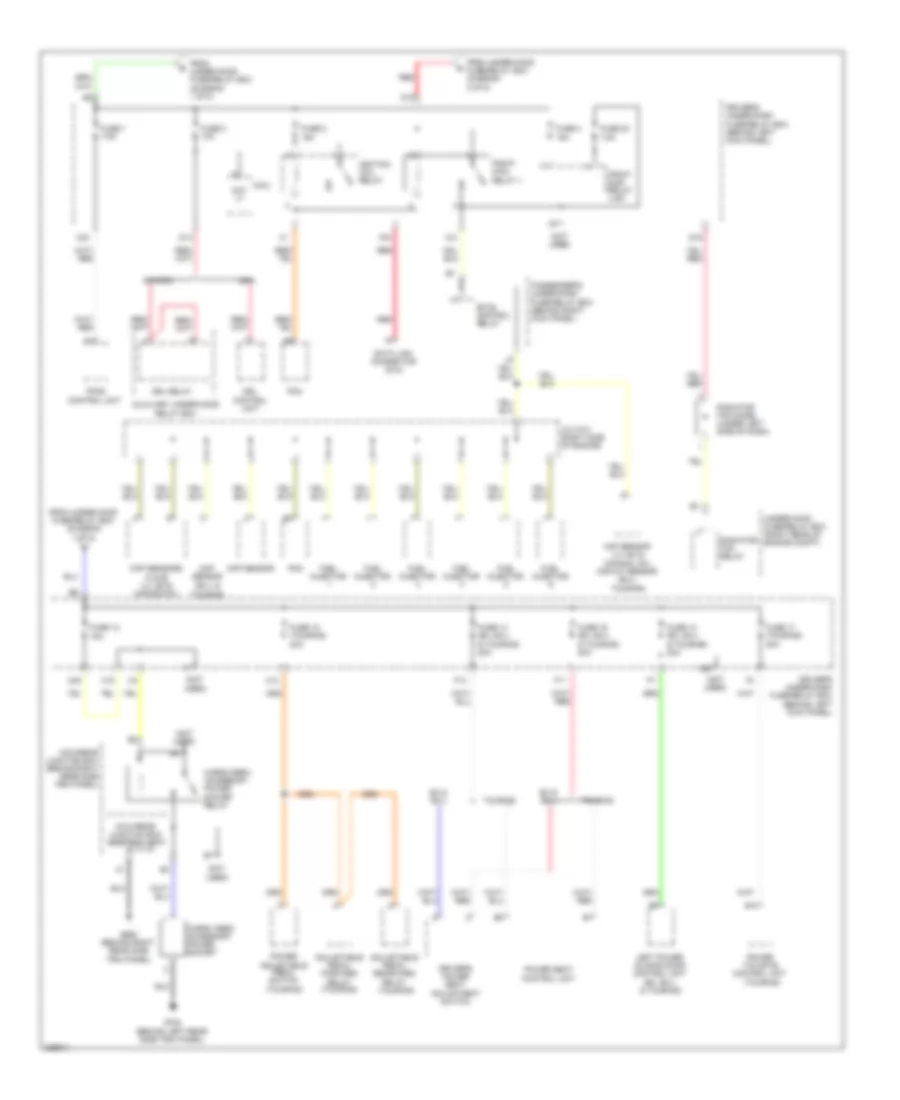 Power Distribution Wiring Diagram (6 of 8) for Honda Odyssey EX 2010